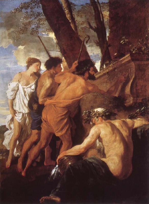 Nicolas Poussin Eats in Arcadia ego oil painting picture